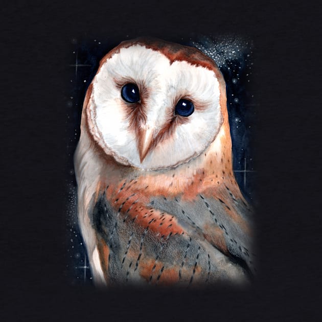 Barn Owl Portrait by Sherrie Spencer by Sherrie Spencer Studios